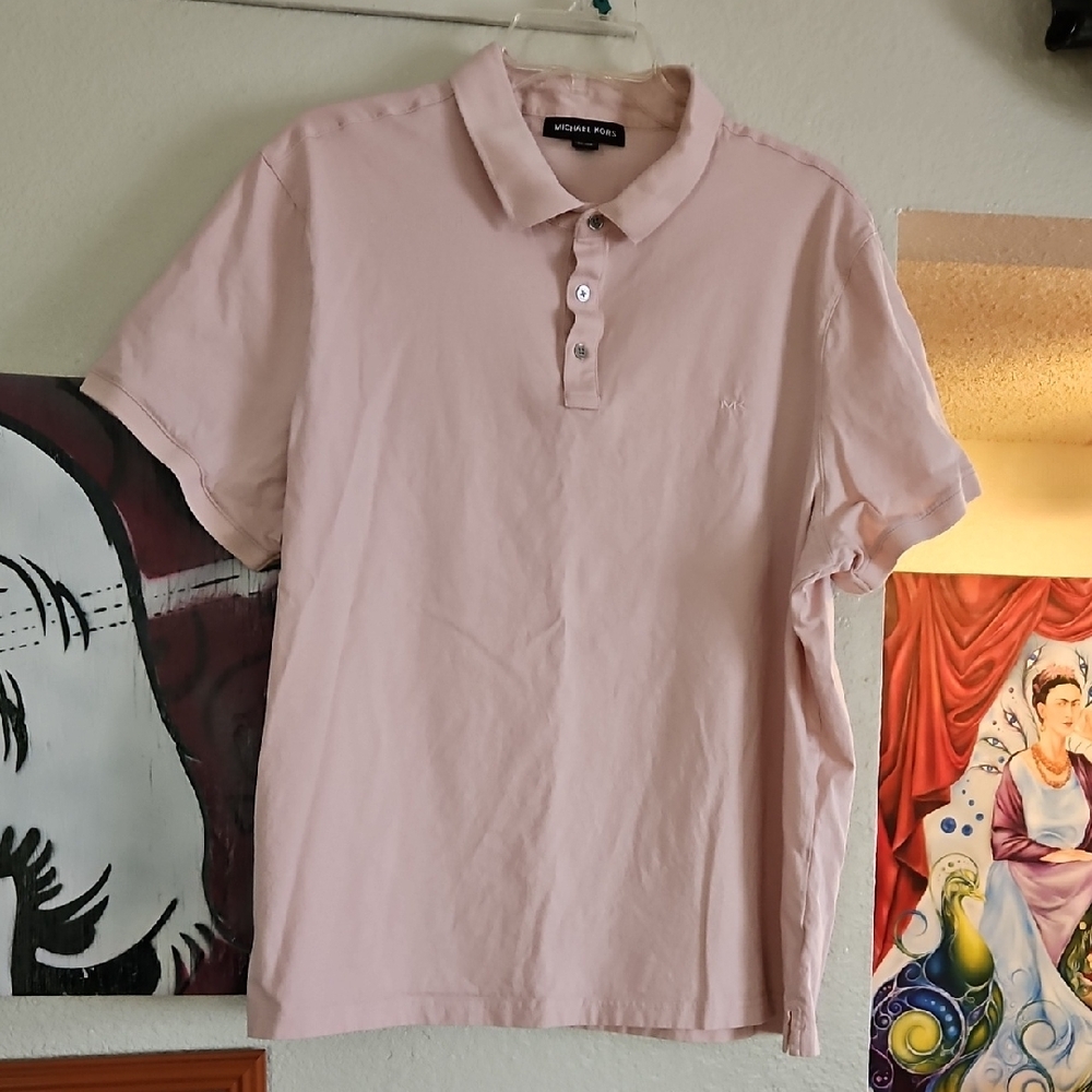Michael Kors Pink Polo Shirt for Men